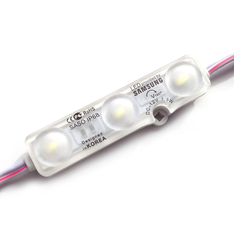 1 PZA Módulo de luz led 5730 3LED 12V IP68 1.5W 3500K - Wattko